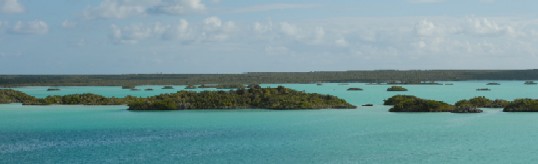 Looking across the Turks and Caicos Islands